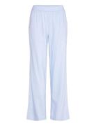 Lr-Naja Bottoms Trousers Linen Trousers Blue Levete Room
