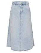 Onlmindy Hw Loose Dnm Skirt Noos Skirts Maxi Skirts Blue ONLY