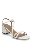 Emberlyn_San50_Vc Sandal Med Hæl White BOSS