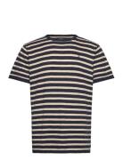 Thomas Knitted Striped T-Shirt Tops T-Kortærmet Skjorte Multi/patterne...