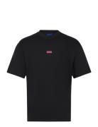 Nalono Tops T-Kortærmet Skjorte Navy HUGO BLUE
