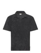 Terry Pocket Polo Dark Phantom Tops Polos Short-sleeved Black Levi's®