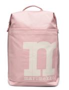 Mono Backpack Solid Rygsæk Taske Pink Marimekko