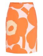 Ainoa Unikko Pencilnederdel Nederdel Orange Marimekko