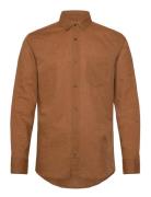Linen Cotton Regular L/S Shirt Tops Shirts Linen Shirts Brown Calvin K...