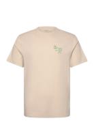 Anf Mens Graphics Tops T-Kortærmet Skjorte Cream Abercrombie & Fitch