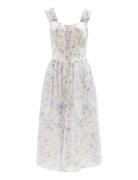 Malea Midi Dress Knælang Kjole White Bardot