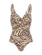 Swimsuit Virginia Badedragt Badetøj Multi/patterned Damella Of Sweden