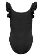 Kogwave Structure Swimsuit Acc Badedragt Badetøj Black Kids Only