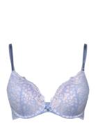 Marine Pp Push Lingerie Bras & Tops Push Up Bras Blue Hunkemöller