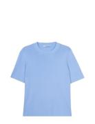 Short Sleeve Knit, Kancy Tops T-shirts & Tops Short-sleeved Blue Ivo N...