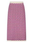 Caro Crochet Skirt Skirts Knee-length & Midi Skirts Pink Fabienne Chap...