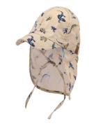 Summercap Long Neck - Aop Solhat Beige Mikk-line