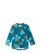 Sunproof Shirt, Tuvalu Sport T-shirts Long-sleeved T-Skjorte Blue Reim...