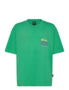 Gh Qs World Force Ss Yth Tops T-Kortærmet Skjorte Green Quiksilver