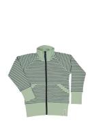 Zip Sweater Tops Sweatshirts & Hoodies Sweatshirts Green Geggamoja
