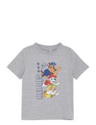 T-Shirt Ss Tops T-Kortærmet Skjorte Grey Minymo