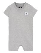 Rm-Romper + Attachment Bodysuits Short-sleeved Grey Converse