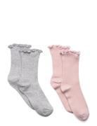 2 Pack Mixed Socks Socks & Tights Socks Pink Mango