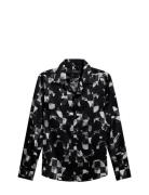 Pj Winter Iris Sateen Shirt Designers Shirts Casual Black J. Lindeberg