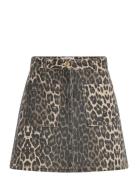Leonasw Skirt Skirts Short Skirts Beige Sofie Schnoor