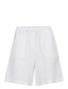 Mmemmie Linen Bermuda Shorts Bottoms Shorts Bermudas White MOS MOSH