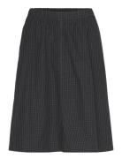 Cotton Poplin Midi Skirt Skirts Knee-length & Midi Skirts Black Weekda...