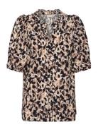 Shirt From Freequent In A Soft Material With Allover Print. The Shirt ...