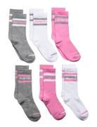 Wordmark Crew 6Pk Sokker Strømper Multi/patterned Converse