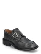 Soley Shoes Heels Heeled Loafers Black Pavement