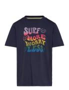 Tnolsen S_S Tee Tops T-Kortærmet Skjorte Navy The New