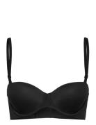Lightly Lined Strapless Lingerie Bras & Tops Balc Tte Bras Black Calvi...