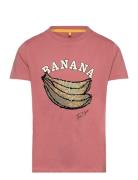 Tnocia S_S Tee Tops Shirts Short-sleeved Shirts Pink The New