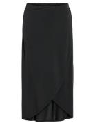 Vimodala Hw Wrap Skirt - Noos Skirts Maxi Skirts Black Vila