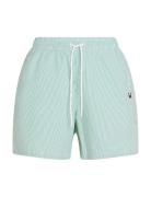 Medium Drawstring Ithaca Stripe Badeshorts Green Tommy Hilfiger