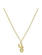 Alphabet Accessories Jewellery Necklaces Dainty Necklaces Gold Maanest...