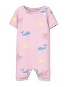 Nbfvandora Sunsuit Box Bodysuits Short-sleeved Pink Name It