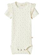 Nbfgago Kik Ss Slim Body Lil Bodies Short-sleeved White Lil'Atelier