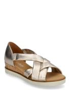 Wedge Sandal Sandal Med Hæl Silver Gabor