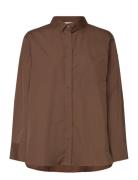 Jansell Shirt Designers Shirts Long-sleeved Brown Stylein