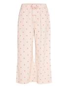 Trousers Pyjama Seersucker Pyjamasbukser Hyggebukser Pink Lindex