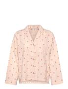 Pyjama Shirt Seersucker Top Pink Lindex
