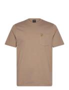 Pocket T-Shirt Tops T-Kortærmet Skjorte Brown Lyle & Scott