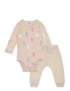 Set Body Trousers Back Focus E Sets Sets With Body Beige Lindex