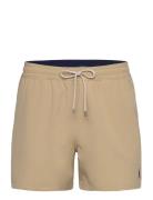 4.5-Inch Traveler Slim Fit Swim Trunk Designers Shorts Beige Polo Ralp...