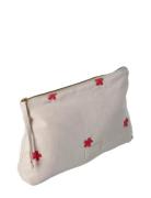 Daisy Nola Makeup Bag 23X5X15 Cm Sand/Red Toilettaske Beige Juna