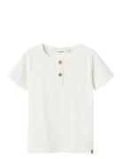 Nmmlalo Taj Ss Slim Top Lil Tops T-Kortærmet Skjorte White Lil'Atelier