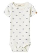 Nbmlavo Eni Ss Slim Body Lil Bodysuits Short-sleeved White Lil'Atelier