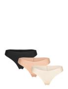 Brief Inv Thong Reg High Cu G-streng Undertøj Beige Lindex