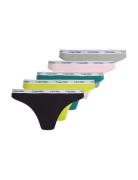 Thong 5Pk G-streng Undertøj Multi/patterned Calvin Klein